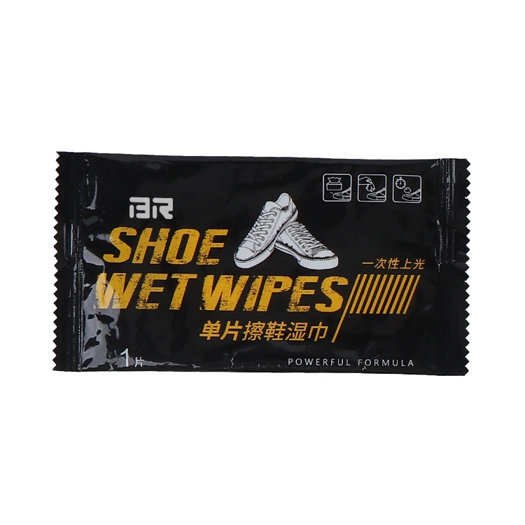 Factory Supply High Quality Organic Small Pack Nonwoven Quick Disposable Sneaker Shoe Cleaning Wipes