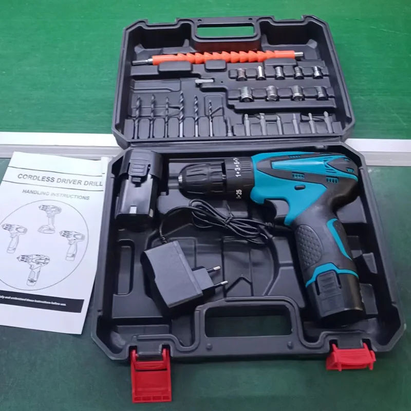 Wholesale 12V Lithium Drill Set Multifunctional Cordless Electric Screwdriver OEM Support DIY Application Power Source Battery
