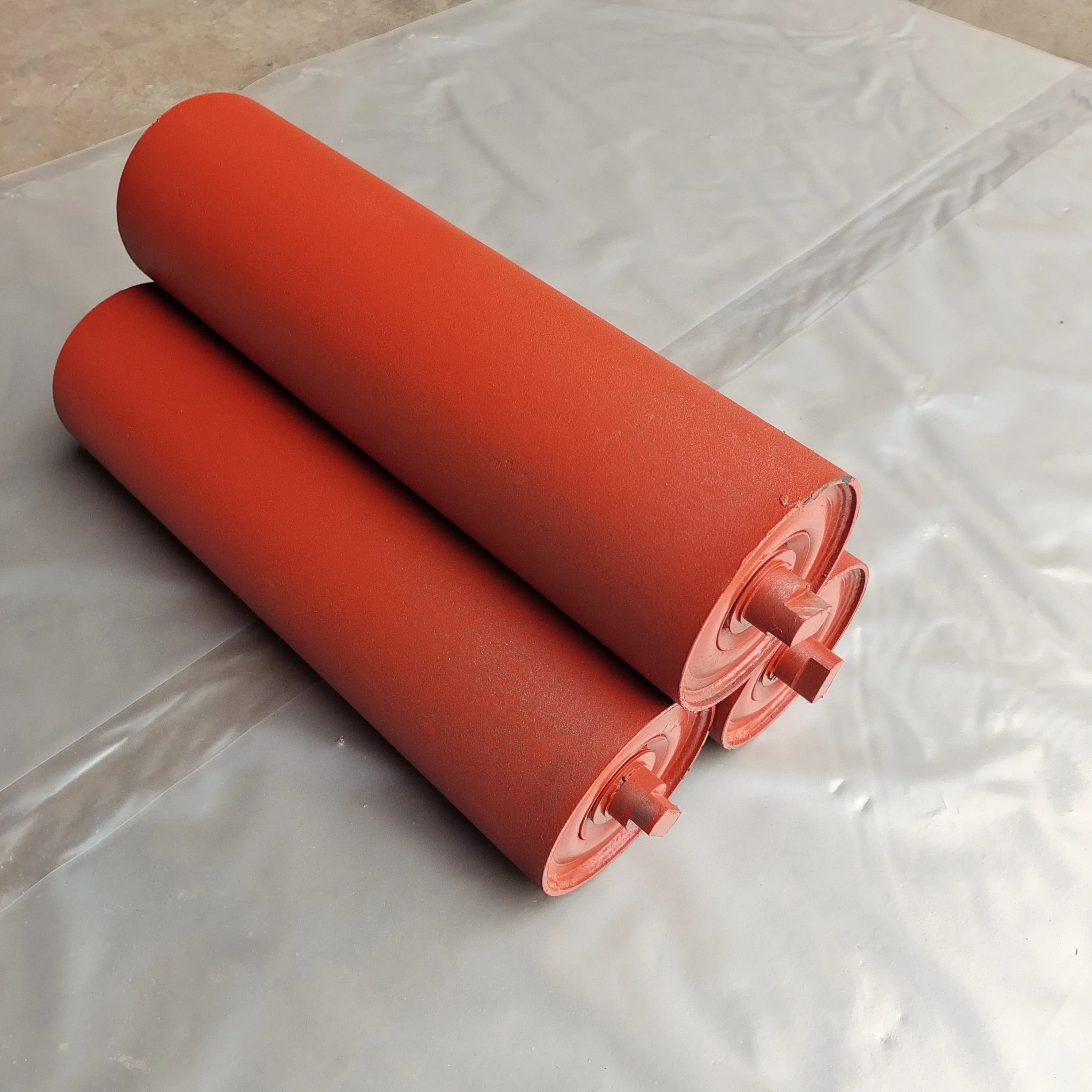 Dia 89X240mm Steel Carrying Roller Belt Conveyor Idler Rollers Mining Belt Conveyor Roller