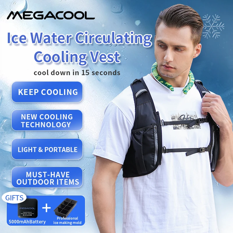 Ice Relaxing Health Water Circulating OEM Cooling Vest Cooling Clothes For Outdoors Workers Building Sport Not sold to Japan