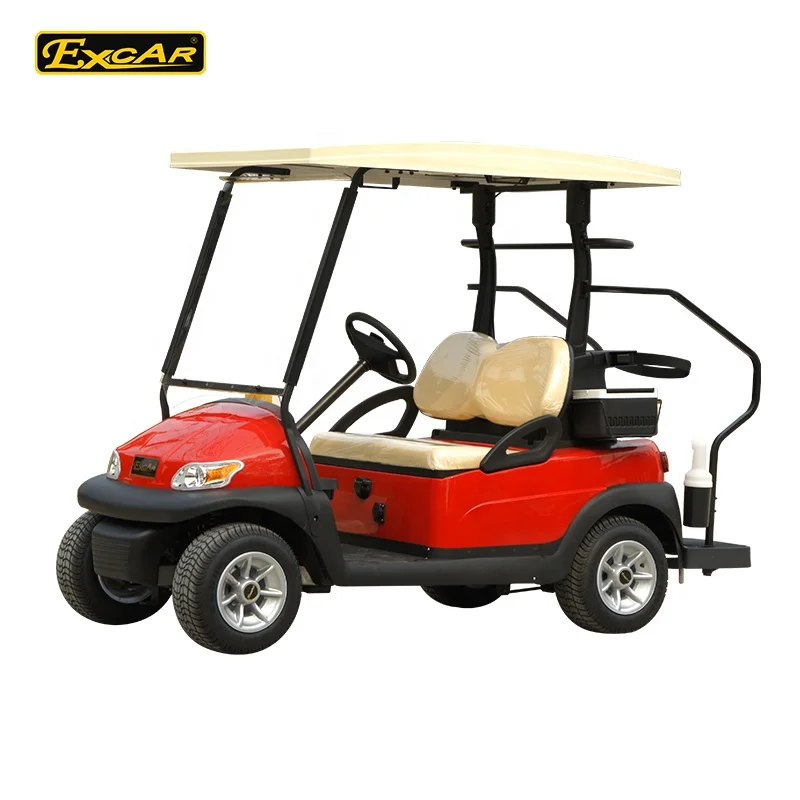 2 Seats Electric Golf Cart with 48V DC system hot for sale with solar roof