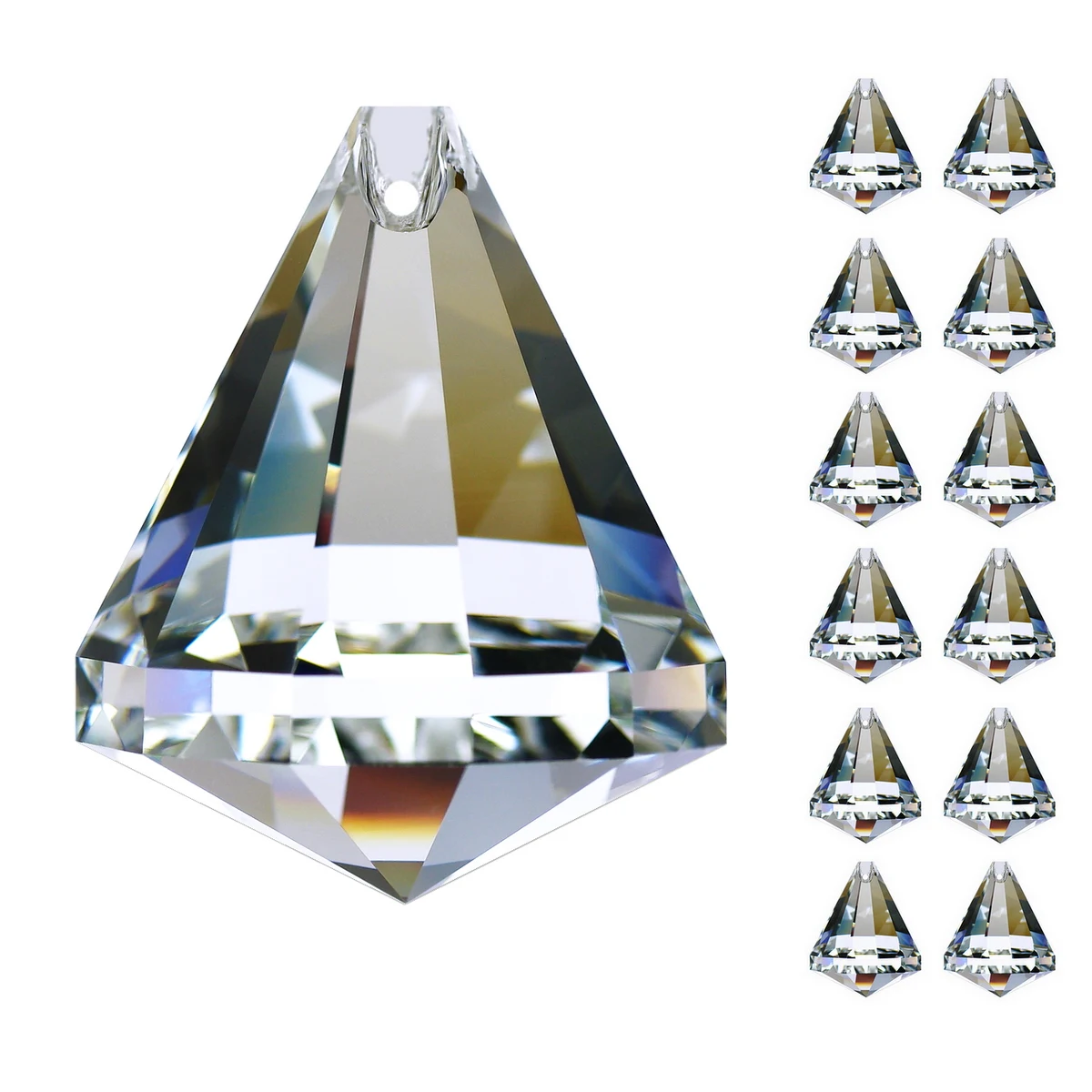 
30mm 12PCS Crystal chandelier prisms Ball Suncatcher Hanging pendant GOLDENHAITAI G93213012 