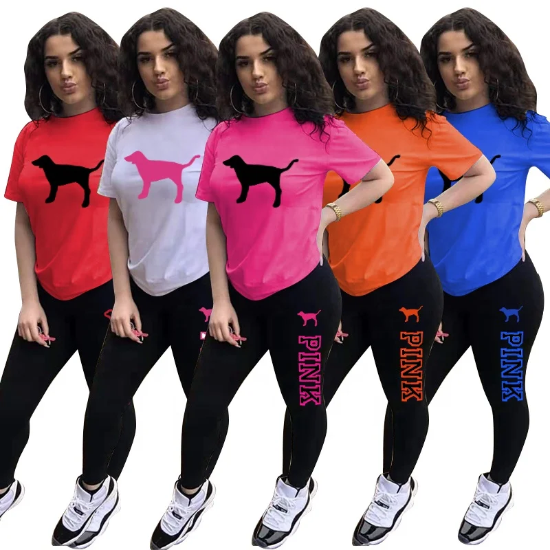 trending products 2021 new arrivals short sleeve two piece pants set women tracksuit