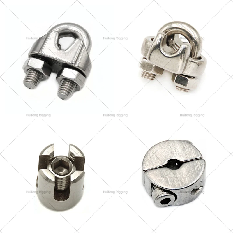 Rigging Hardware Wire Rope Clamps Made In China Din741 Malleable Stainless Steel Wire Rope Clip
