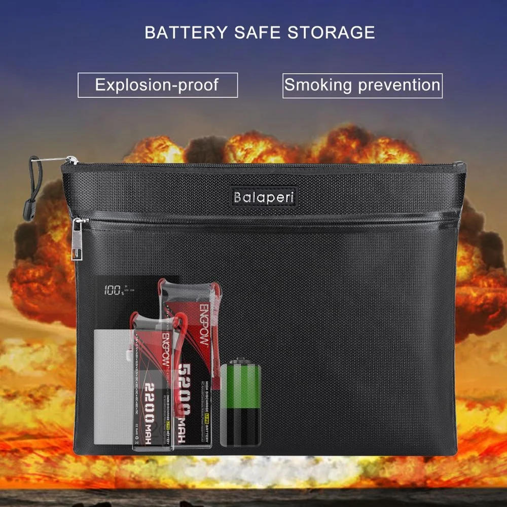 Waterproof Fireproof Documents Cash Passport fiberglass fireproof bag