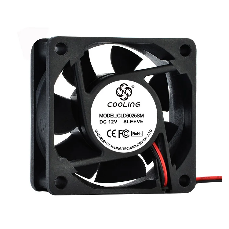 high quality fan 60x60x25mm 6cm 60mm 12v dc cooling fan