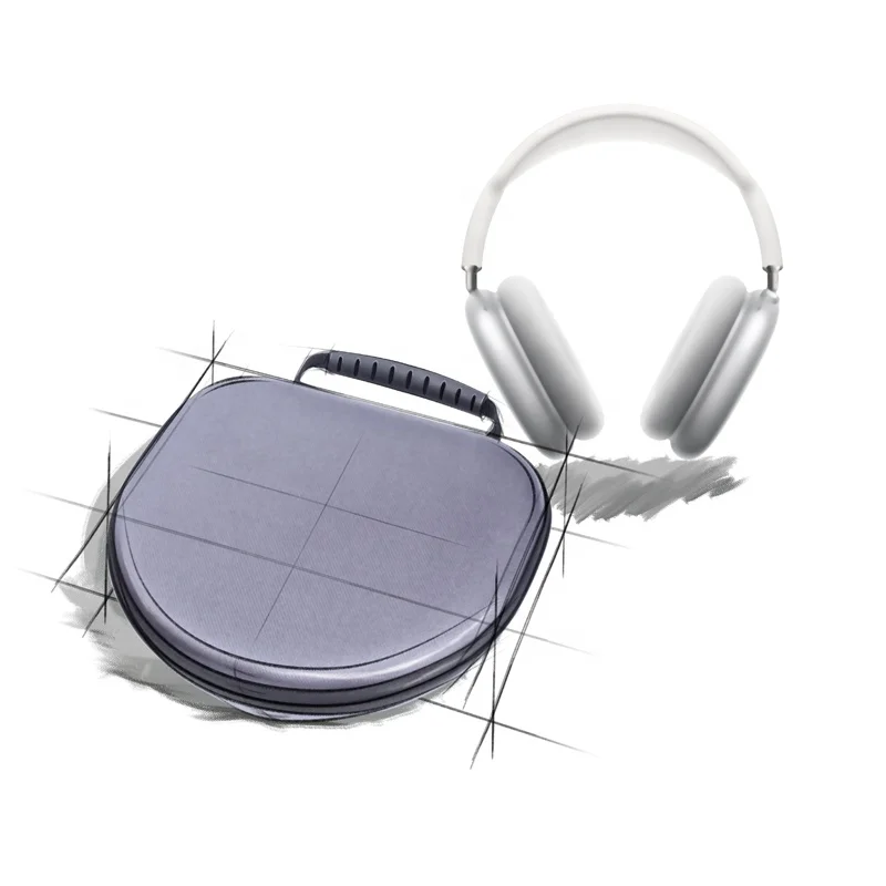 Hard Carrying Case Replacement for Apple Headphone Max Headphone Ultra-Slim Travel Carrying Case with Staying Power, Hard Shell