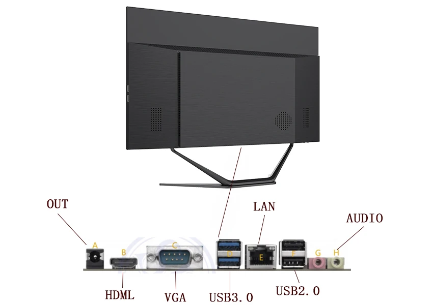 23.8 inch IPS Desktop Gaming All-in-one PC Computer Monoblock For School Business