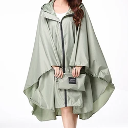 Custom Waterproof Black Plain Color Lightweight Biodegradable Polyester Adult Poncho Raincoat