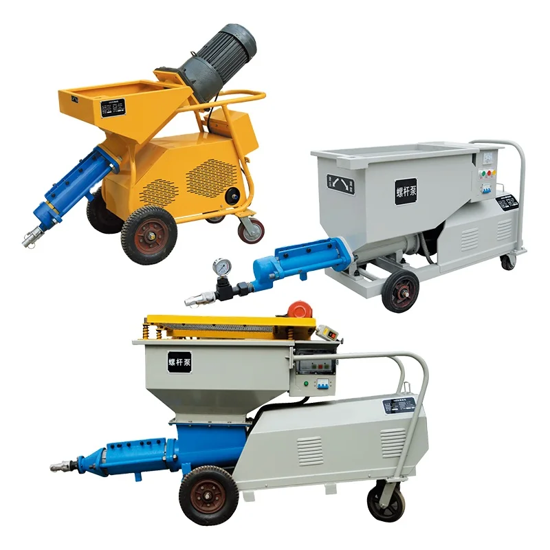 Air Plaster Stucco Spraying Equipment Concrete Cement And Sand Mortar Spray Plaster Machine