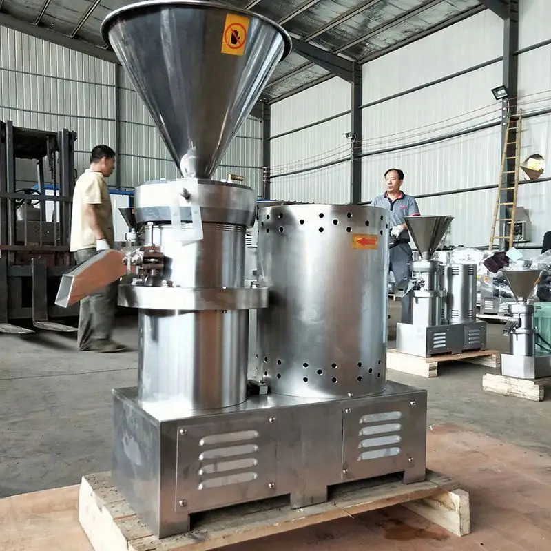 50-500 kg/hour colloid mill cashew nut cutting machine colloid mill for making mayonnaise