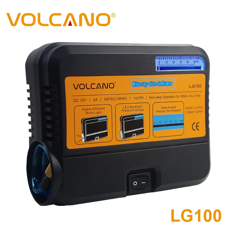 NEW Portable Mini Air Compressor Electric Tire inflator Pump 12 Volt Car 12V 50PSI small air pump