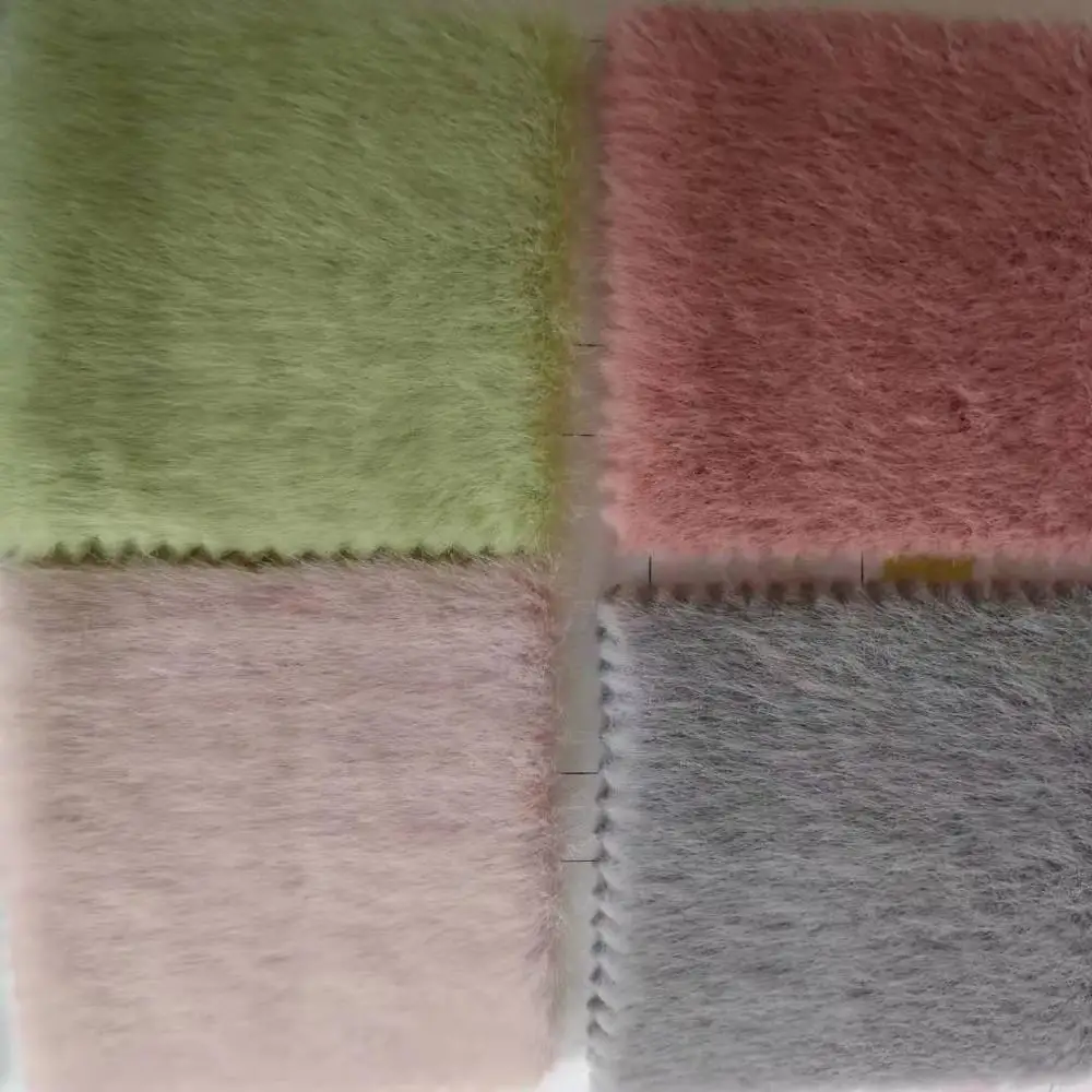 Manufacturer Wholesale Cheap Price Custom Faux Fur Fabric Multicolor For Garment