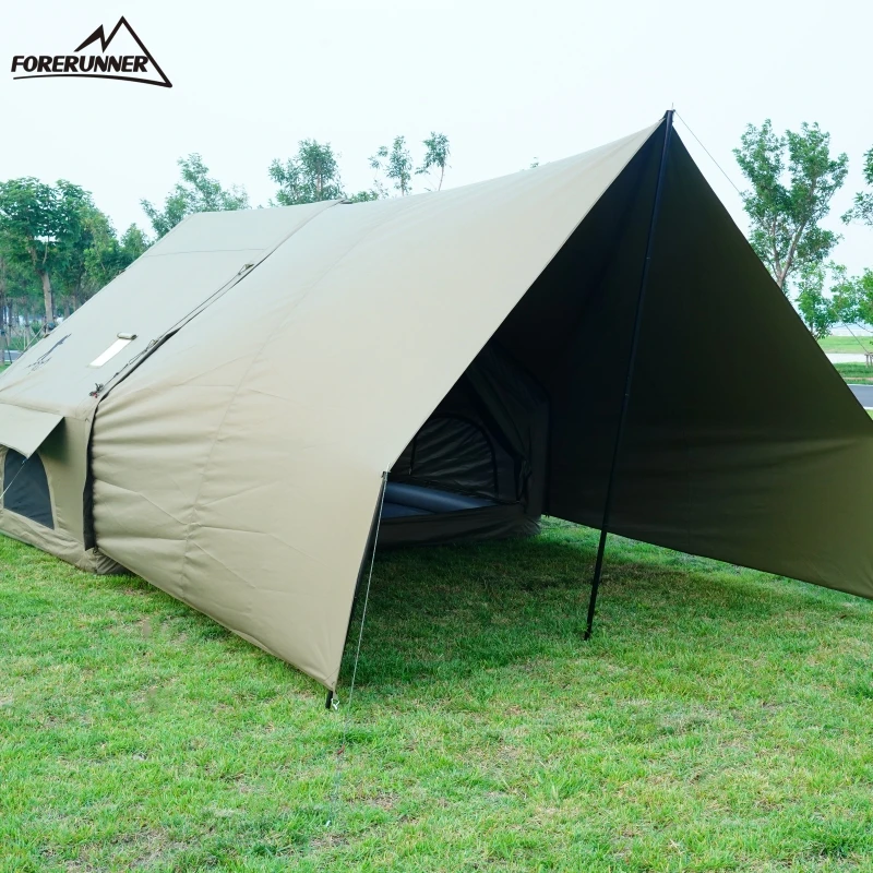 Outdoor Waterproof Four Seasons Inflatable Air Tent with Quadrangle Tarp for Camping and Hiking by Oxford