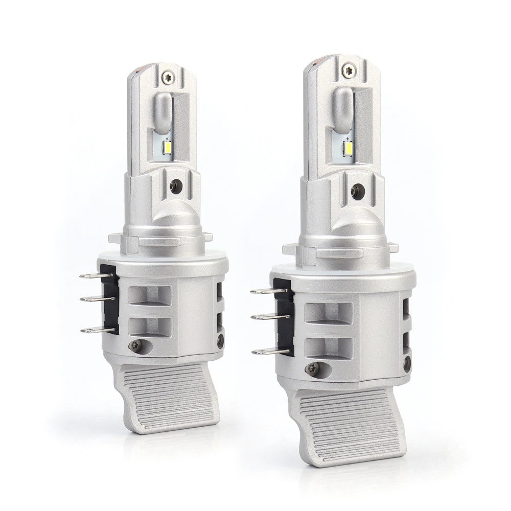 Plug And Play H15 LED Headlight Bulbs 4000LM With CSP Chips Canbus Error Free High Beam And DRL 6-16V For Auto Headlight