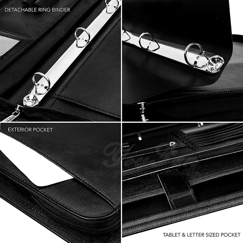 Папка для документов с 3 кольцами Padfolio из искусственной
