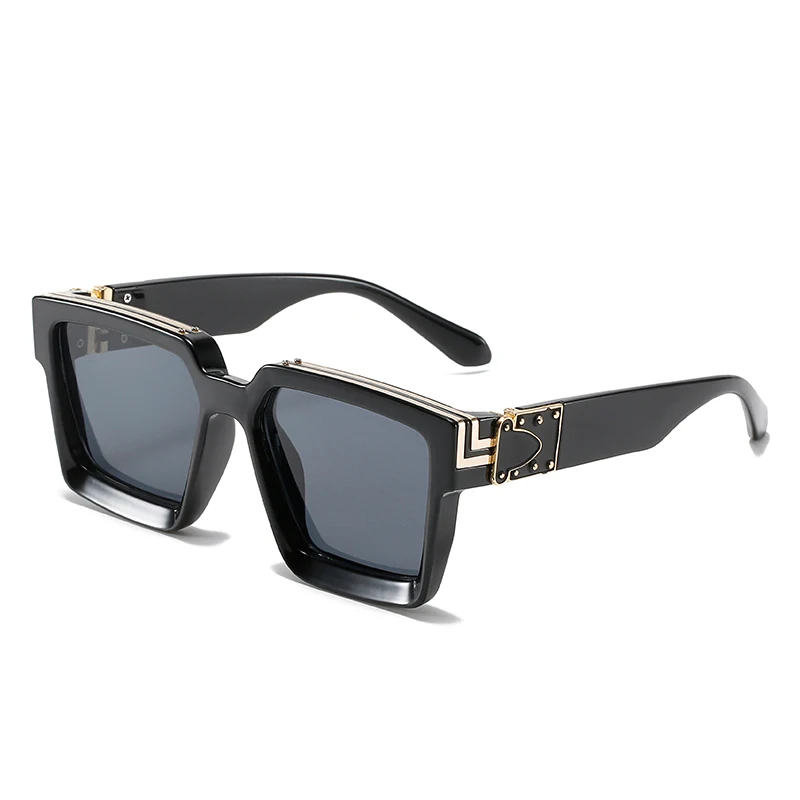 L88824 2021 new women men square  millionaire sunglasses unique branded designer sun glasses trendy lunettes