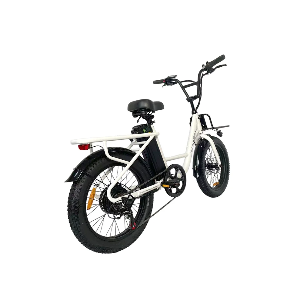 Adult Electric Hybrid Bike Frame 7 Speed Gates Belt Drive 20 Inch Electric Bike