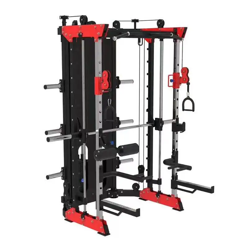 New Multi Functional Gym Equipment Training Cable Machine Squat Power Rack Smith Machine