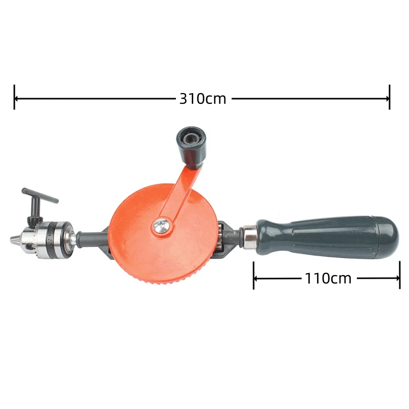 1/4in 3/8inch Traditional Manual Woodworking Drilling Machine DIY Tool Hand Drill