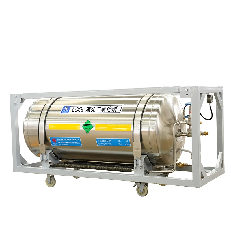 175L 195L 210L Large Capacity Cryogenic Liquid Co2 Storage Tank For Gas Cylinder Filling