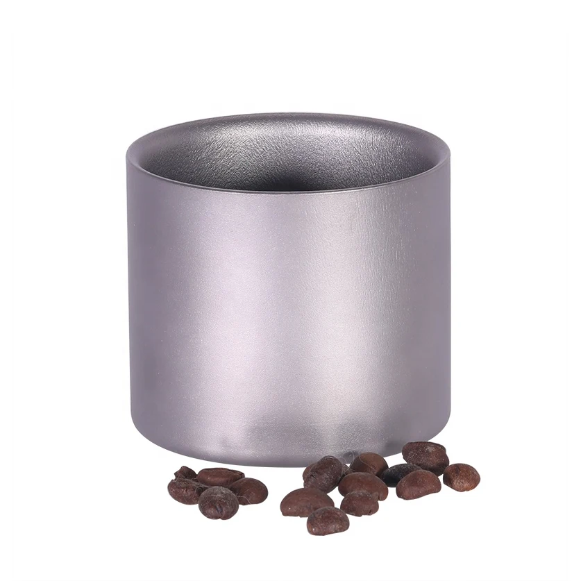 135ml Titanium Double Layer Pure Titanium Coffee Cup Tea Cup Camping Hiking