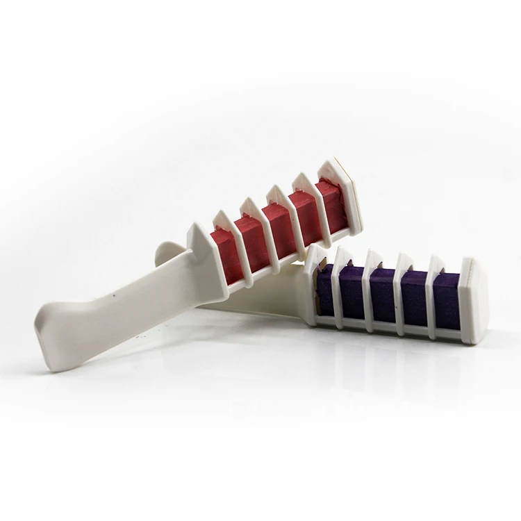 Fashionable attractive high pigment eco-natural-based hair chalk comb