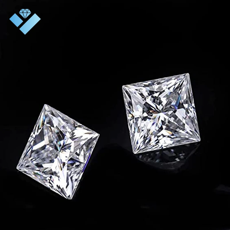 White D Color Vs Loose Princess Cut Lab Gown Diamond for Engagement Rings