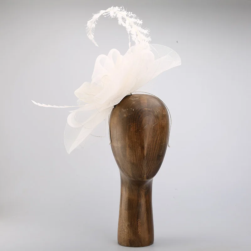 Summer Fashion Womens Ladies Cosplay Wide Brim Wedding Tea Party Dress Sinamay Church Hat Base Fasacinator Hats