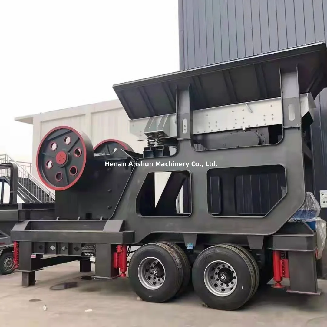 mining gold ore rock mobile jaw crusher plant with diesel engine stone crusher machine price