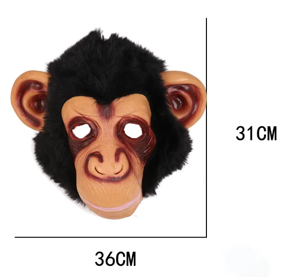 2022 Independent Station Halloween Decoration Party Dance Mask Glue Material Wedding Funny Big Mouth Monkey Gorilla Mask