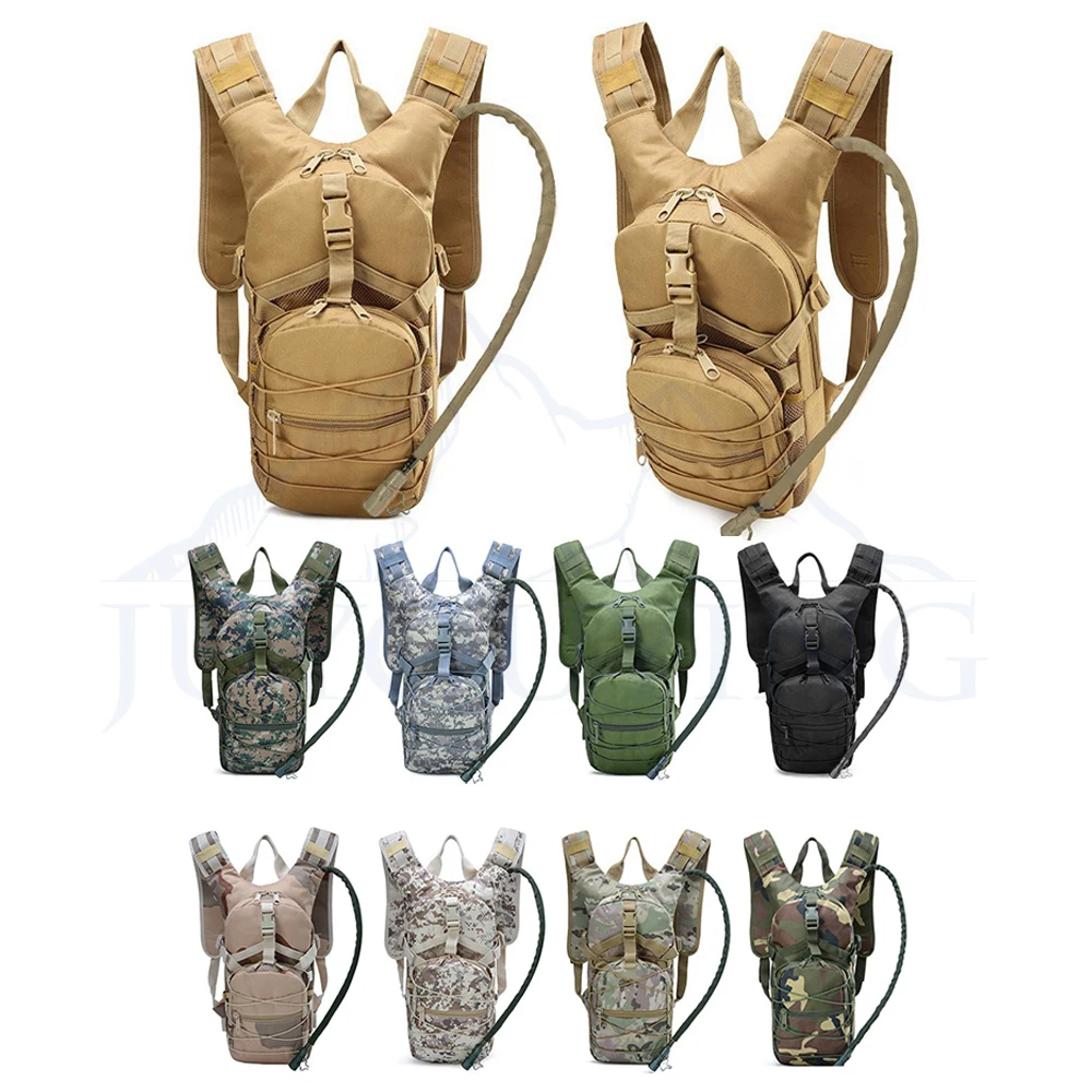 Popular Outdoor Sports Camo Riding Bag Kettle Water Bag Backpack Double Shoulder Backpack Sports Backpack