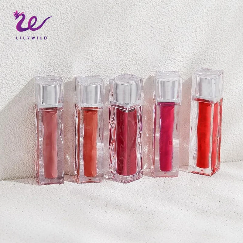 Wholesale Non Sticky Glossy Cosmetic Makeup Vegan Red Velvet Matte Lip Pumping Gloss Lip Glaze Bulk