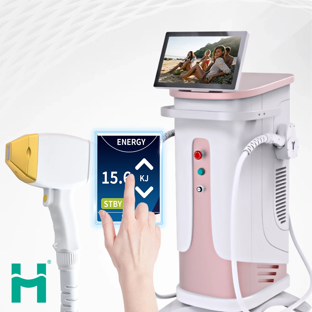 755 810 1064 diode laser hair removal machine big power diode laser 810nm ice titanium laser 3 wavelength