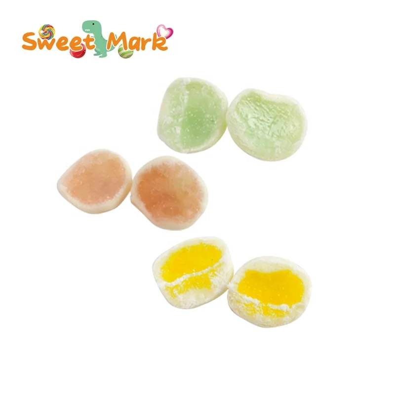 chew candy mix fruit flavor candy ball center filled soft candy