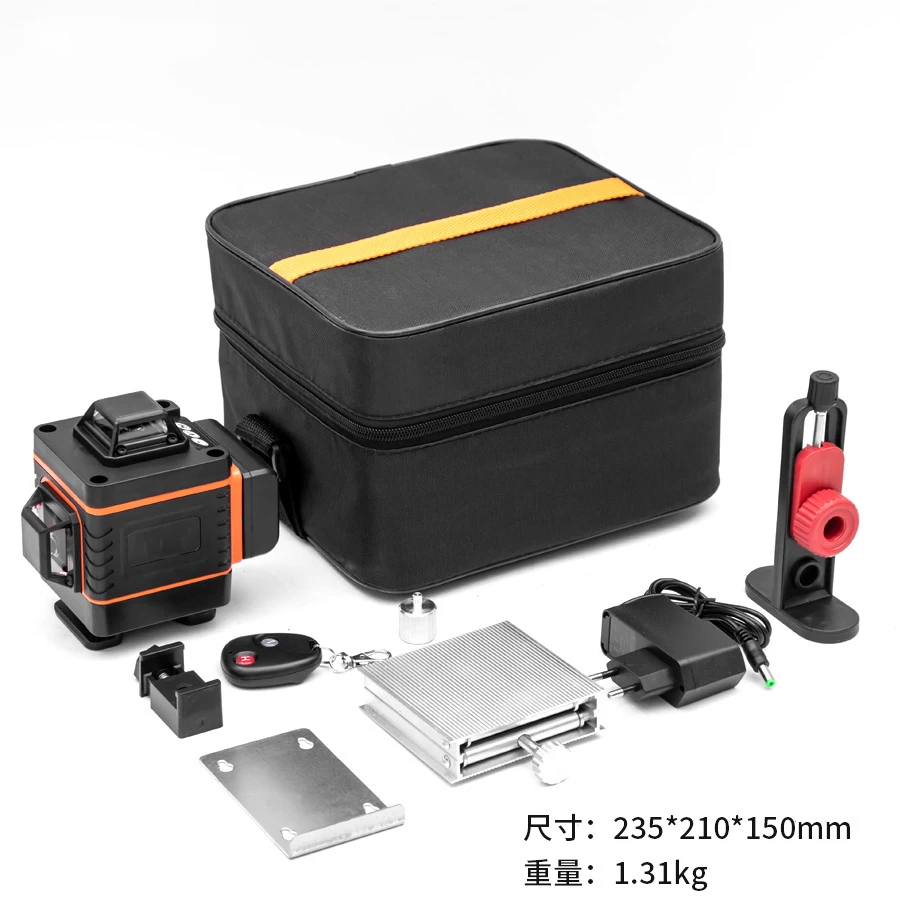 16 Lines 4D automatic level cross line Green laser tile leveling system 360 degree rotating laser levels