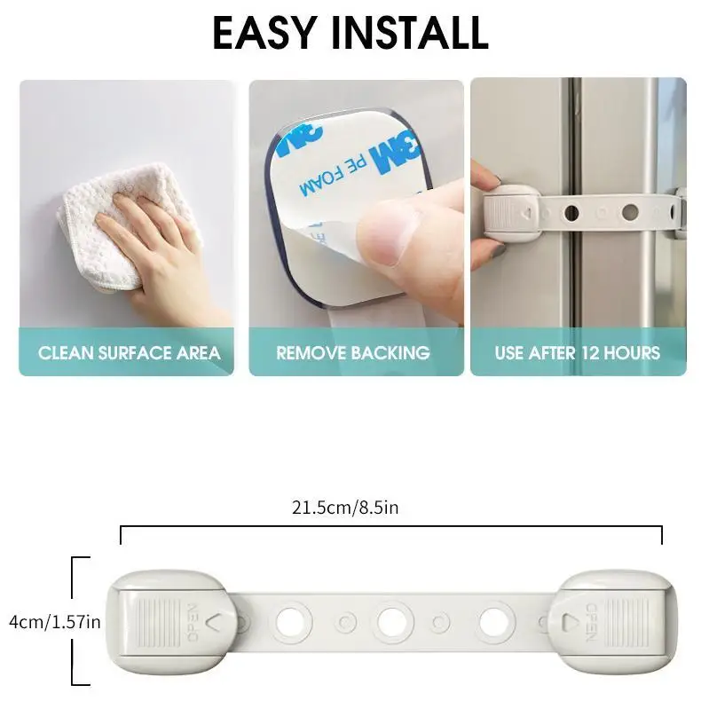 Security Protection Locks Home Baby Safety Multifunction Drawer Lock Child Protect Toilet Refrigerator Lock Door Buckle