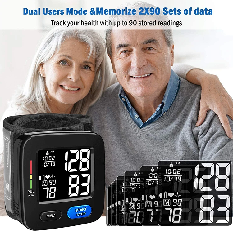 
Professional High Quality Cheap Wholesale Oem BP Machine Price Ambulatory Automatic Wrist Digital Blood Pressure Monitor Sale 