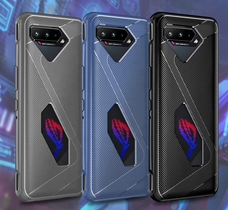 Ударопрочный защитный мягкий чехол из ТПУ для Asus ROG Phone 5 / 5 Pro, чехол для Asus ROG phone 5 с отличным рассеиванием тепла