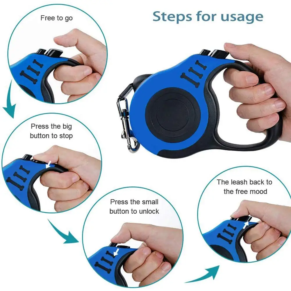 2022 Pet Accessories nylon pet Leashes Adjustable rope dog leash for walking dog