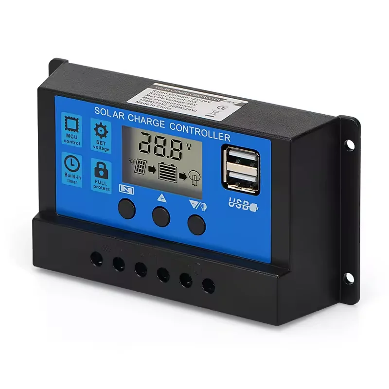 Solvo Customized 12v 24v Solar Charge Controller 10/20/40/60/80 Amp Pwm Off Grid Solar Panel Controller charge controller