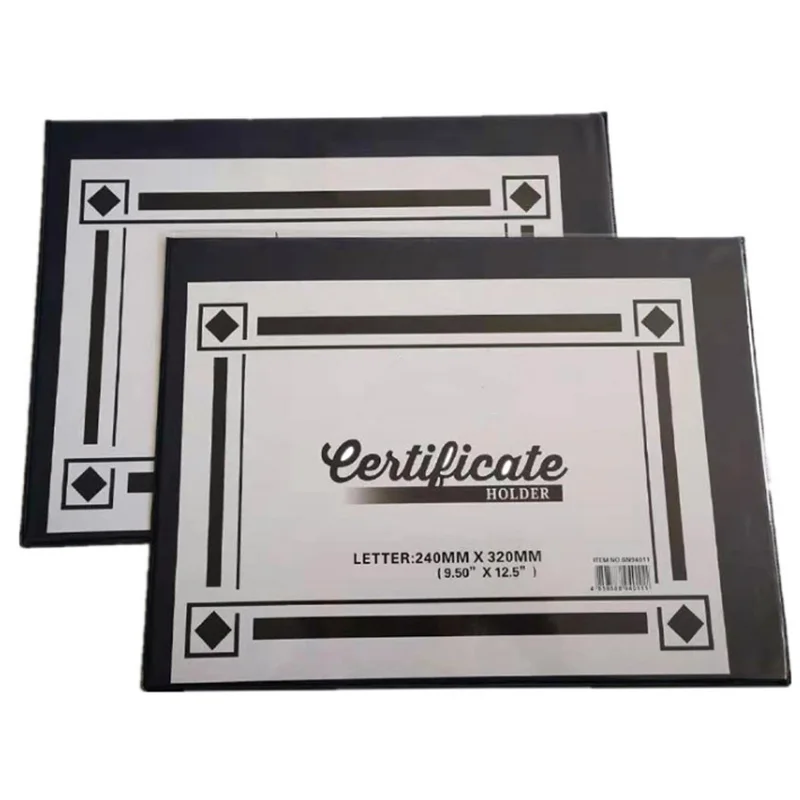 Customized PVC Manila Certificate Holder for Diploma