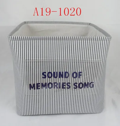 
wholesale fabric basket home usage organizer folding stocked 3 pcs set canvas storage basket with handle 