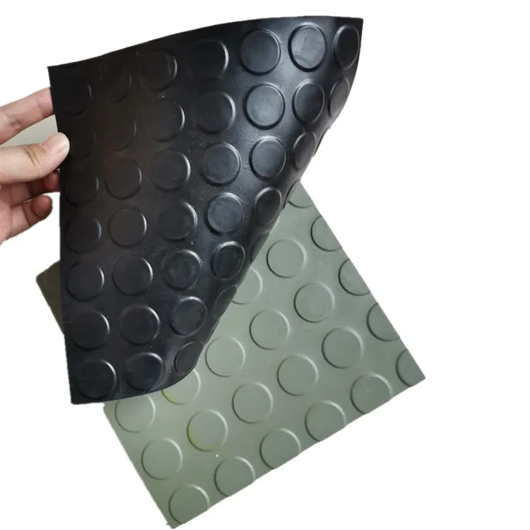 Anti Slip Round Stud Coin Rubber Sheet Flooring Mat (1600336046256)