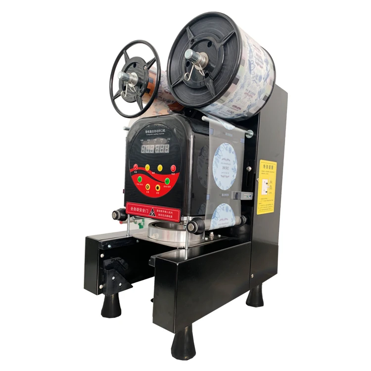 Nengyang Buy Amazon Best Commercial Automatic Bubble Tea Plastic Sealing Cup Sealer Machine For Milk Tea