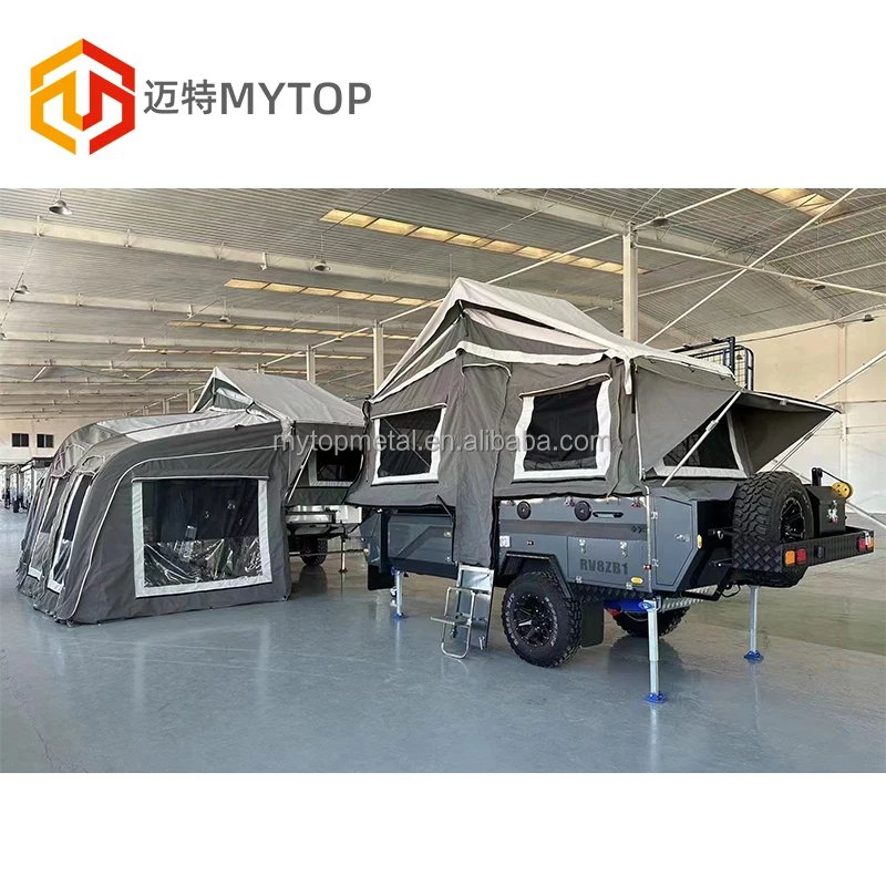 Professional Luxury Camping Travel Cart Rv Tourist Towing Caravan Motorhome Car Offroad Trailer