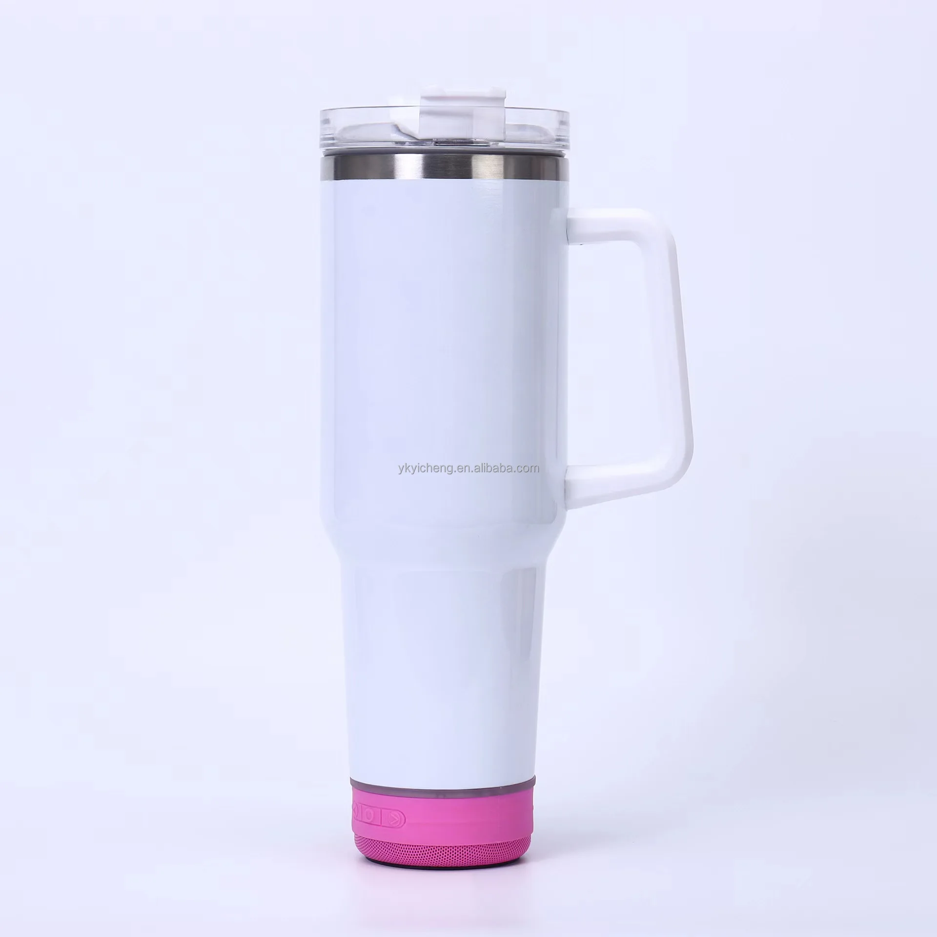 40oz double wall Outdoor Insulation Vacuum Music cup Smart Wireless Blanks Sublimation Speaker Tumbler with lid USB Charger
