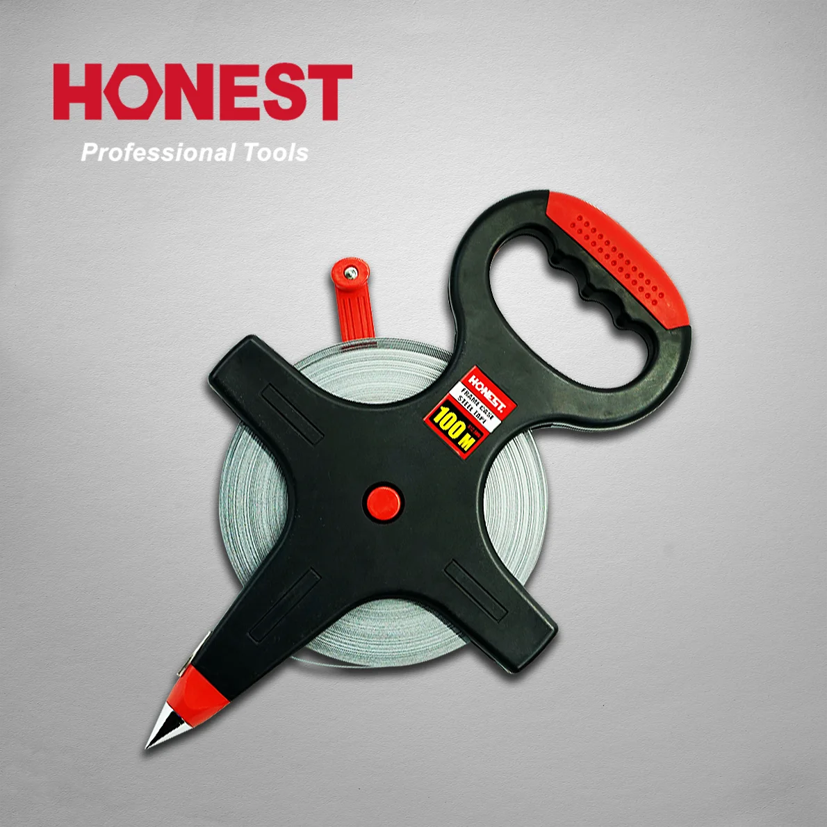 Китай профессиональный инструмент измерения 100 м открыть Reel Surveyor инструмент из закаленной стали ленты