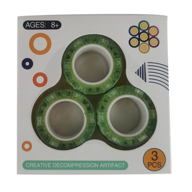 Amazon hot sale other toys stress reliever finger magnetic ring toy fidget spinner