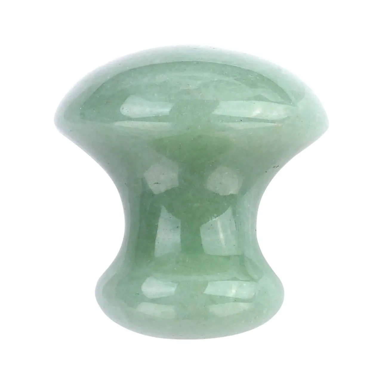 Handmade Natural Green Aventurine Scraping Massage Tool Mushroom Shape Guasha Board
